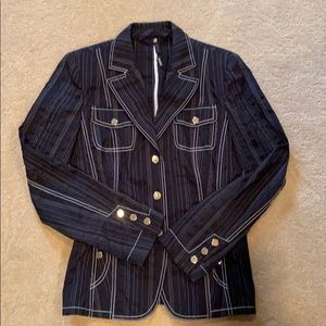 Basket Blazer navy blue pin stripe